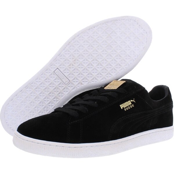 puma black and white trainers