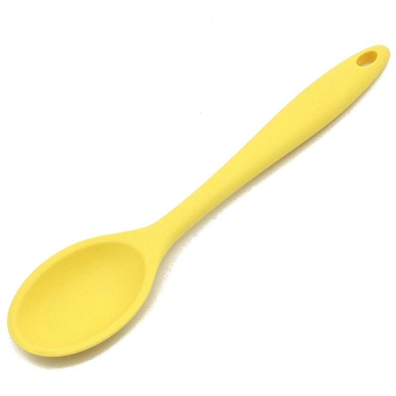 Chef Craft 11" Premium Heat Resistant Silicone Cooking / Basting Spoon - Yellow