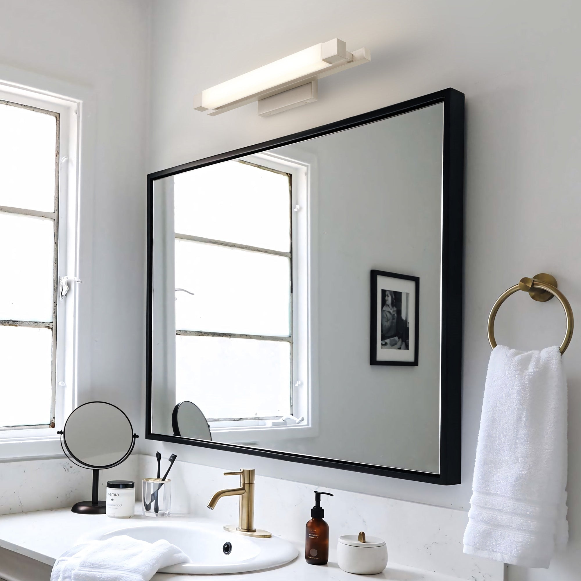 Serenity 20" Brushed Nickel LED Bathroom Vanity Light