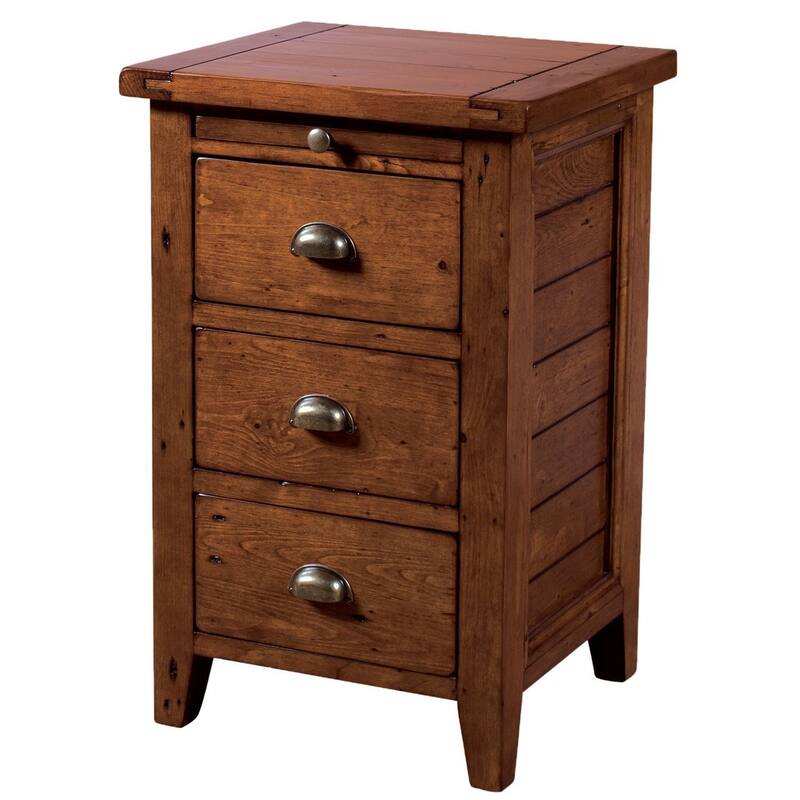 Dexter 3-Drawer Reclaimed Pine Nightstand