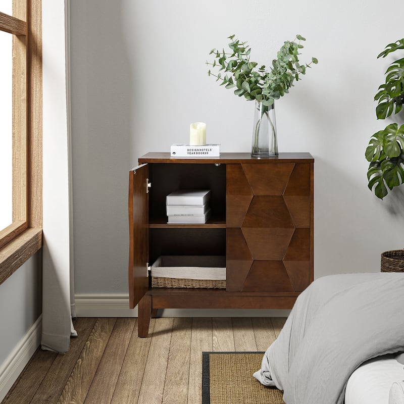Martina Modern 2-door Ample Storage Cabinet With Adjustable Shelves By HULALA HOME