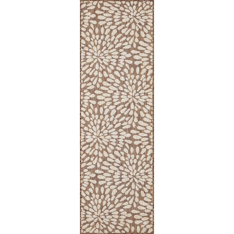 Exo Coastal Floral Indoor/Outdoor Area Rug