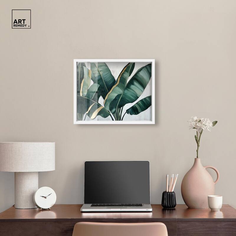 Jungle Jewel Jade I Shadowbox by Art Remedy