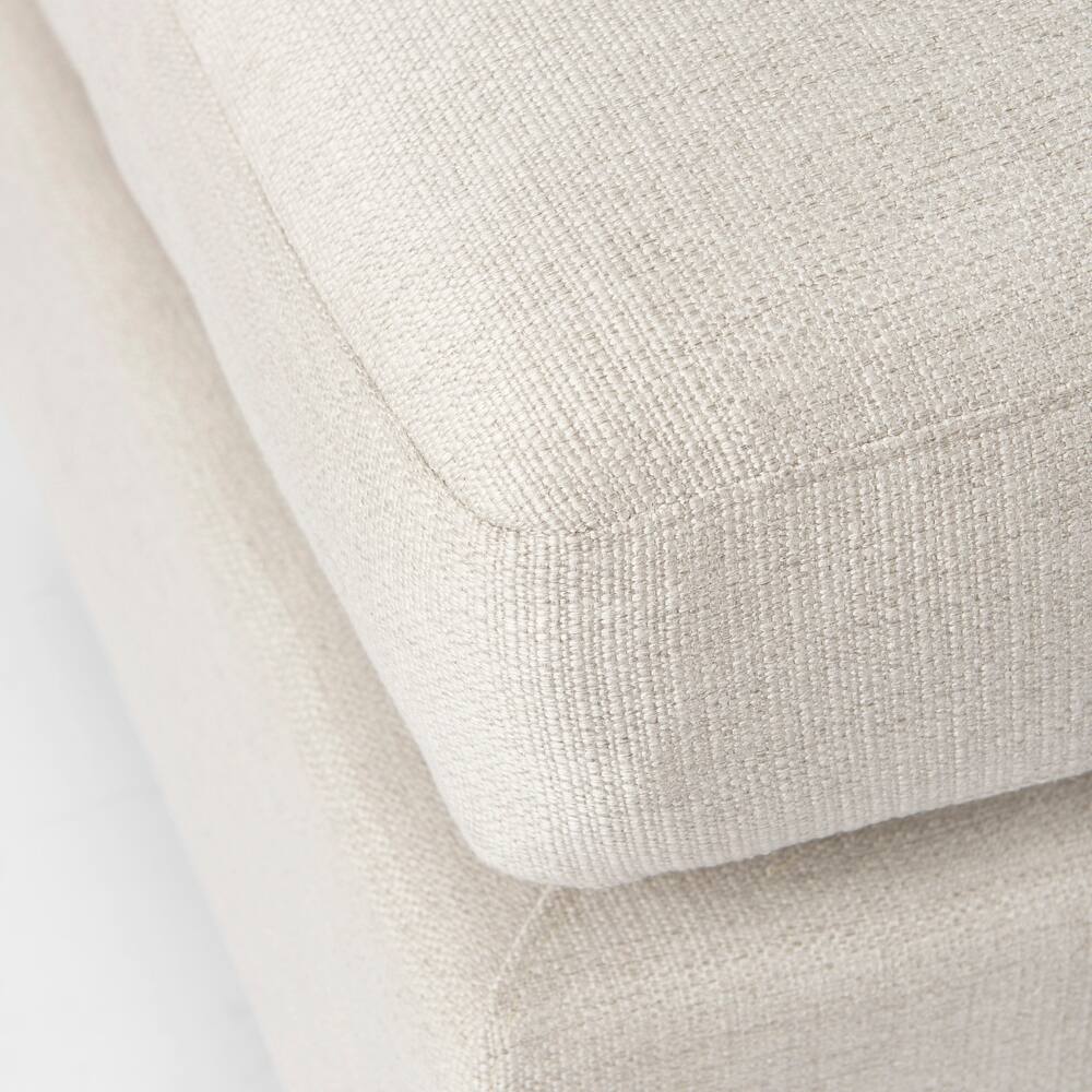 Valence 38.6L x 26.0W x 17.7H Beige 2/3 Ottoman Sectional Piece - 39.76 x27.95 x20.47