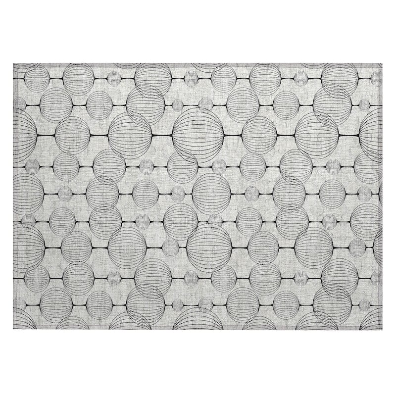 Machine Washable Indoor/ Outdoor Chantille Modern Decor Rug