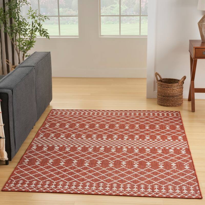 Nourison Positano Indoor/Outdoor Moroccan Area Rug