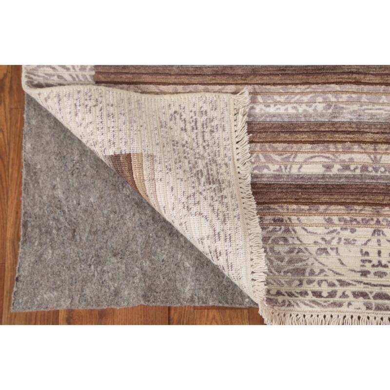 Abstract Accent Rug Hand-Knotted Modern Wool Carpet - 2'9"x 4'11"