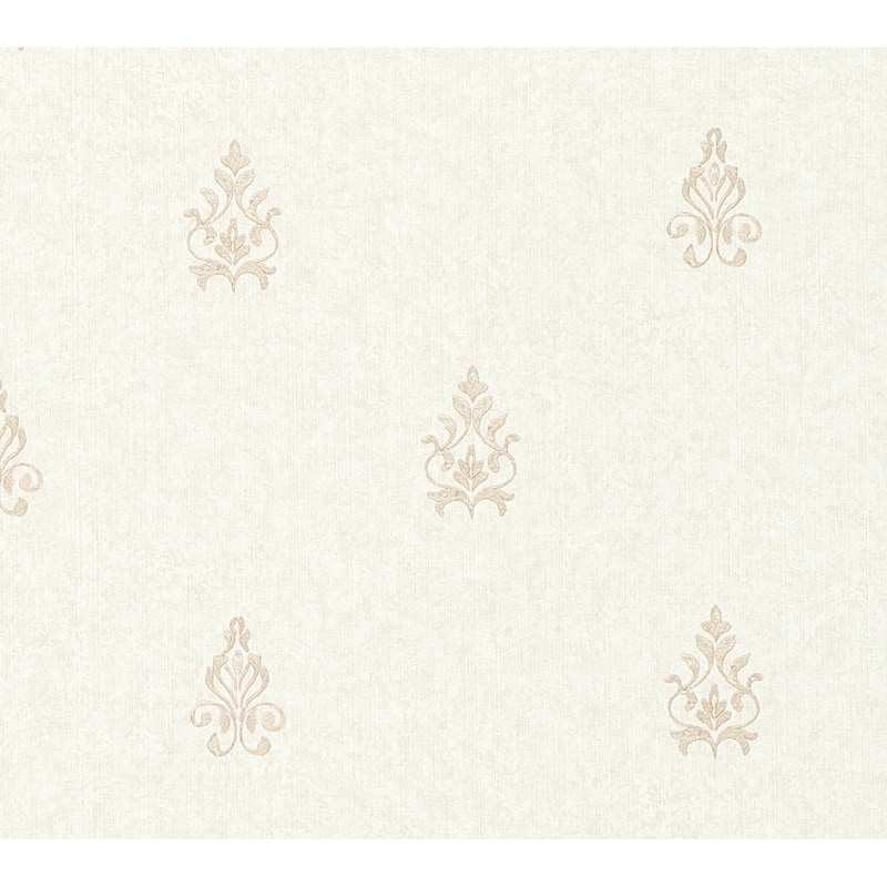 Galerie Wallcoverings Neapolis 3 Floral Medallion Design Vinyl on Paper Embossed Wallpaper Roll