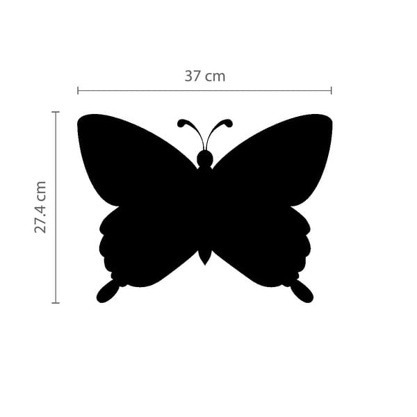 dimension image slide 2 of 3, Walplus Butterfly Blackboard Chalkboard Wall Sticker Decal Nursery Art