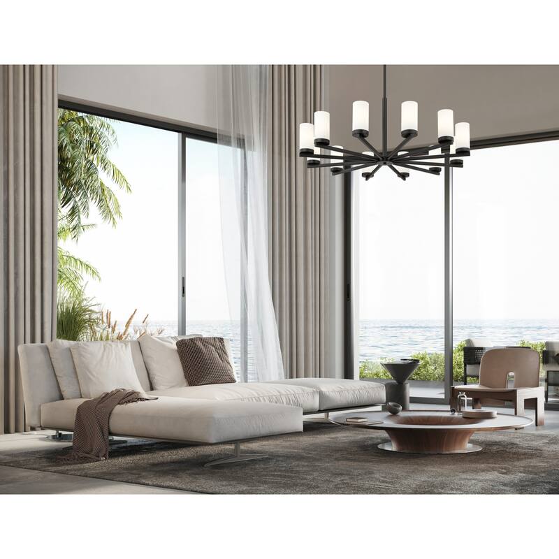 Z-Lite 3044-12 Danica 12 Light 39" Wide Candle Style Chandelier