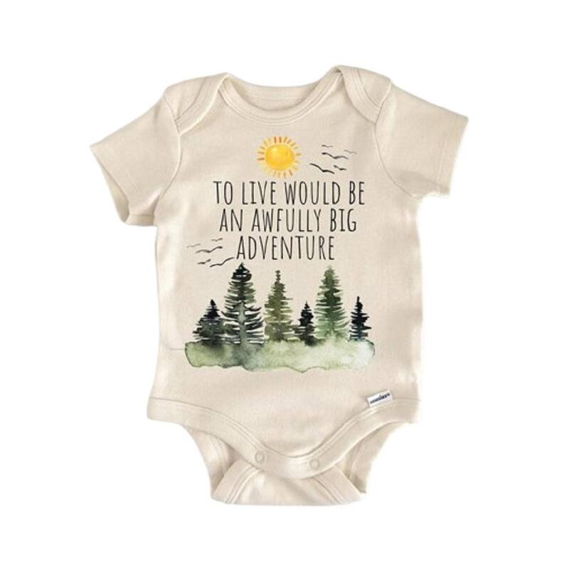 Adventure Woodland Forrest - Baby Boy Girl Clothes Infant Bodysuit Funny Cute Newborn - Pink - 0-3M