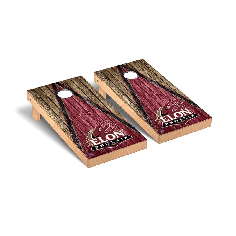 Elon Phoenix Triangle Cornhole Board Set
