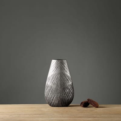 Arrowhead Grey Textured Polyresin Vase