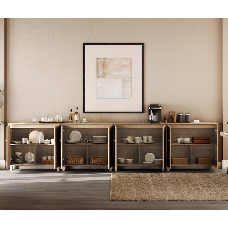 Sideboards Buffet Cabinets with Doors for Dining Room, 32.4"H