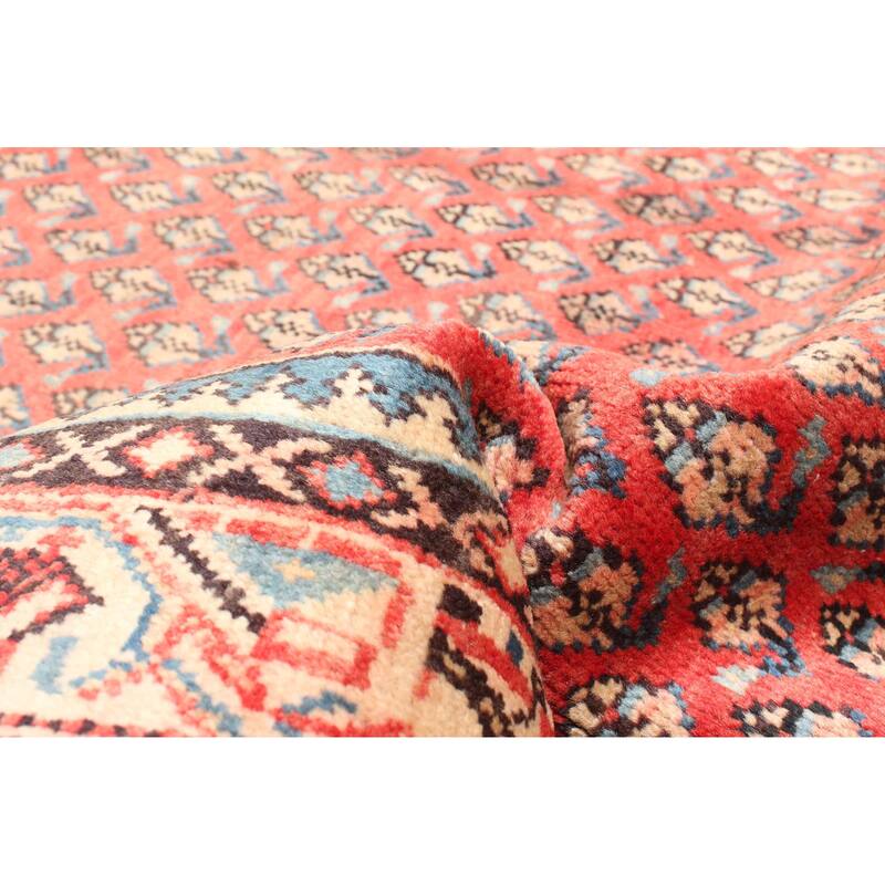 ECARPETGALLERY Hand-knotted Andelz Red Wool Rug - 4'4 x 6'9