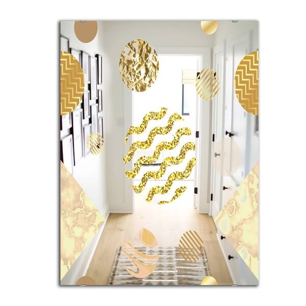 Designart Capital Gold Lively 6 Mid Century Mirror Modern Accent Mirror On Sale Overstock 28003916