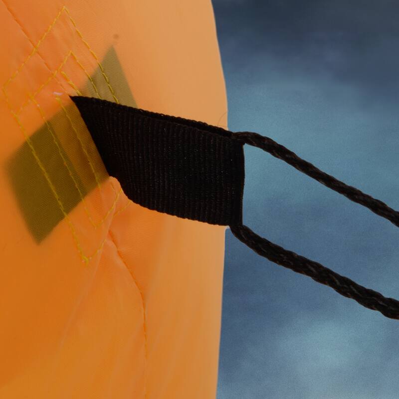 HOMCOM 5ft Inflatable Halloween Decoration Ghost and Pumpkin, Blow Up Outdoor LED Yard Display, Waterproof