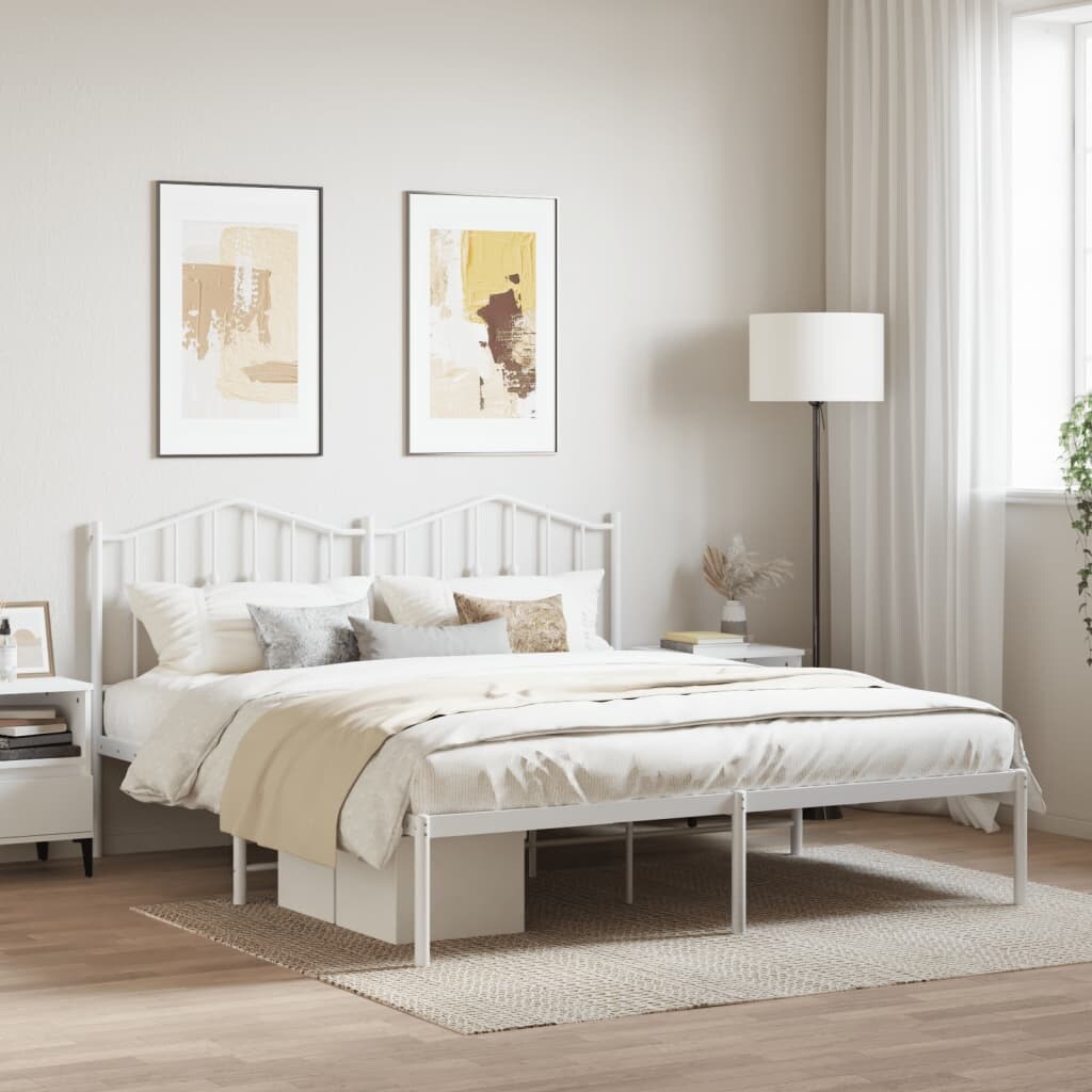 vidaXL Metal Bed Frame, No Mattress