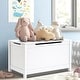 preview thumbnail 11 of 18, Toy Box Toy Storage Chest Bench with Safety Hinged Lid for Ages 3+ White