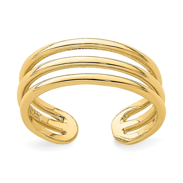 14K Yellow Gold Polished Toe Ring