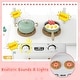 preview thumbnail 7 of 28, Costway Corner Kitchen with Lights and Sounds Interactive Wooden - See Details