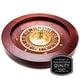 preview thumbnail 2 of 2, 18" Casino Grade Deluxe Wooden Roulette Wheel - 21x21x7 in