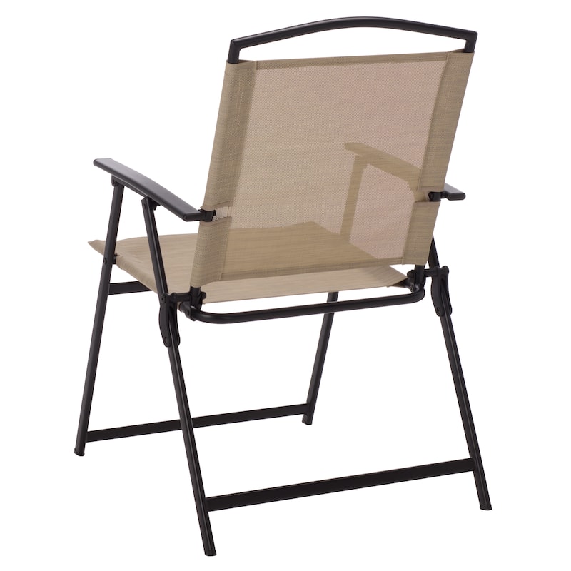 SAFAVIEH Outdoor Living Alvin Folding Chair (Set of 2) - 22"W x 25"D x 36"H