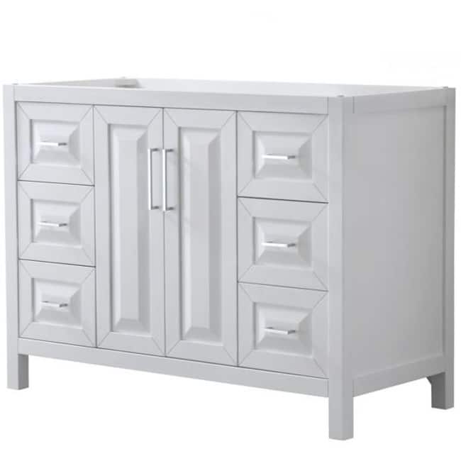 Wyndham Collection Daria 47" Single Free Standing Vanity Cabinet Only