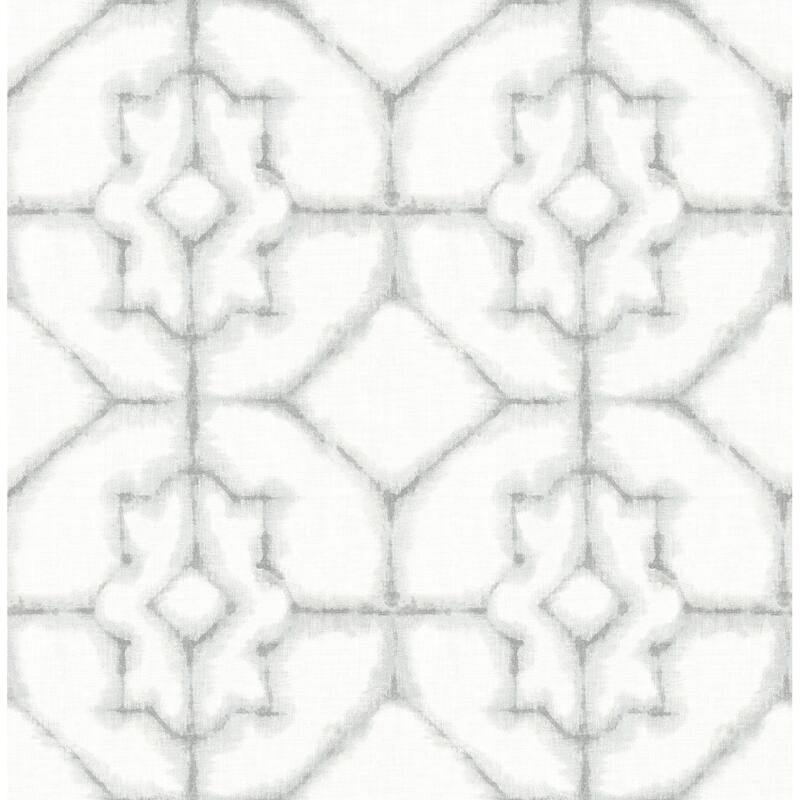 A-Street Prints Verandah Grey Shibori Wallpaper