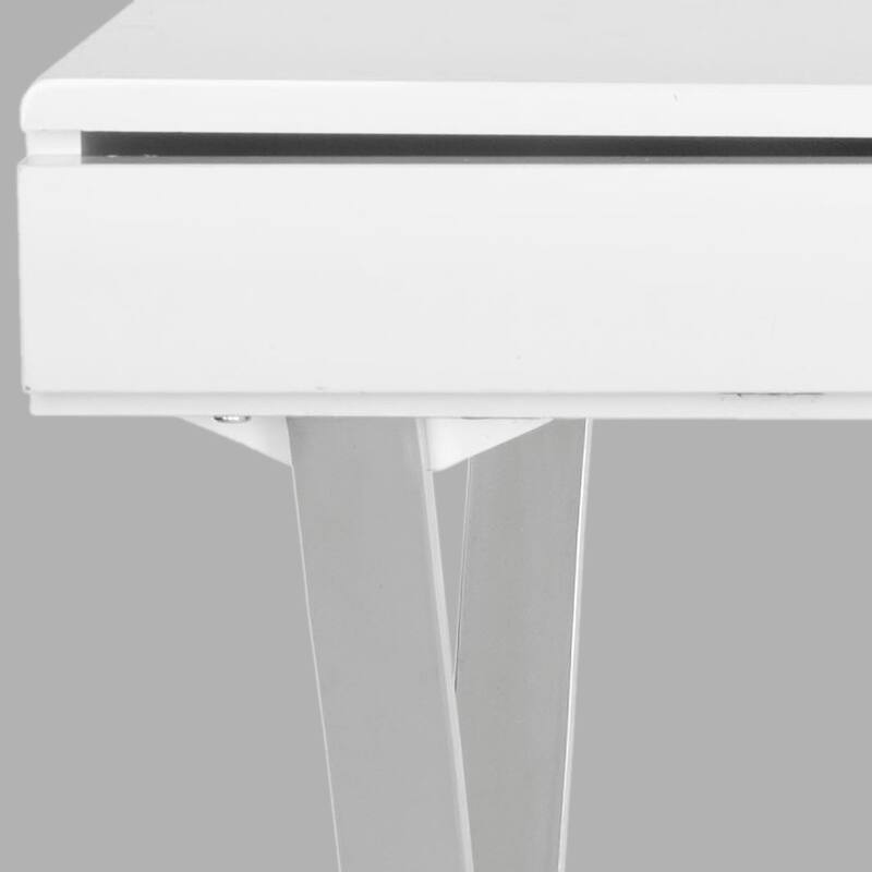 SAFAVIEH Marceline Modern Glam White/ Chrome Desk