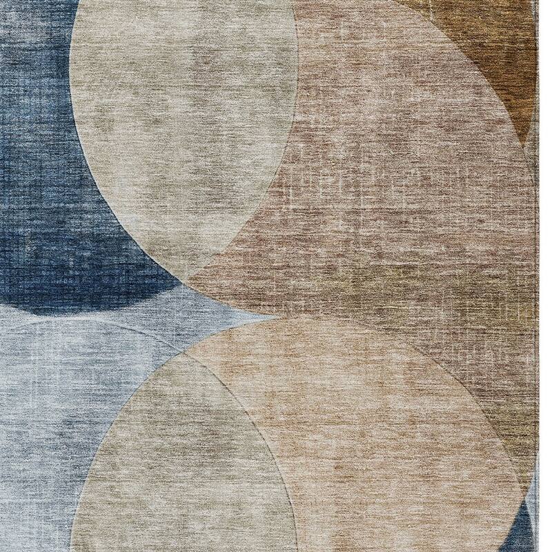 HomeRoots Geometric Transitional Rectangle Outdoor Rug