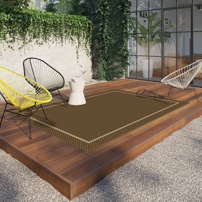 Loft Gracie Border Natural Design Indoor/Outdoor Area Rug