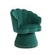 preview thumbnail 36 of 34, Mid Century Velvet 360° Swivel Sofa Chair w/Wide Upholstered Round Armchairs, Swivel Barrel Club Chair for Living Room, Bedroom