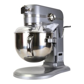 Kenmore Elite Heavy-Duty 6 Qt Bowl-Lift Stand Mixer 600W, with Beater, Whisk, Dough Hook, Gray
