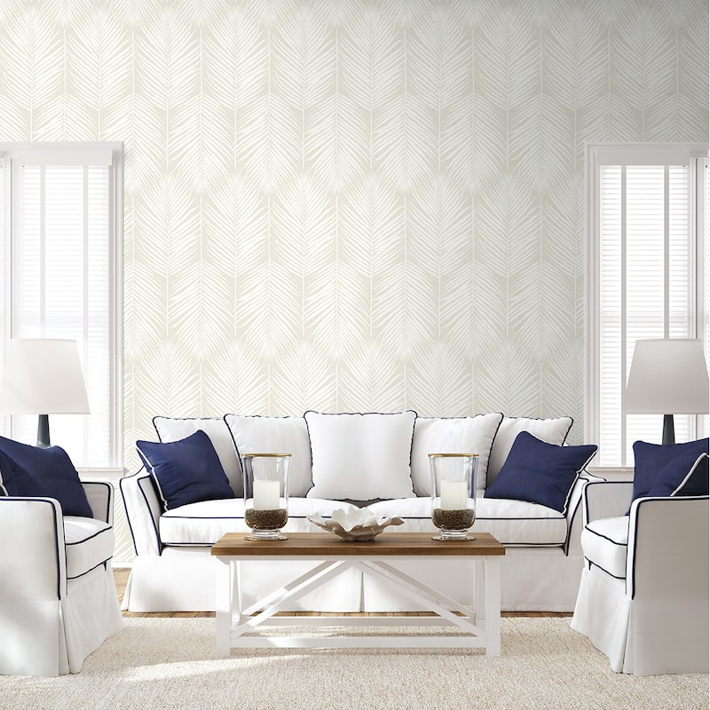 NextWall Palm Silhouette Peel and Stick Wallpaper