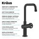 preview thumbnail 43 of 165, Kraus Urbix Industrial Solid Brass Kitchen Faucet