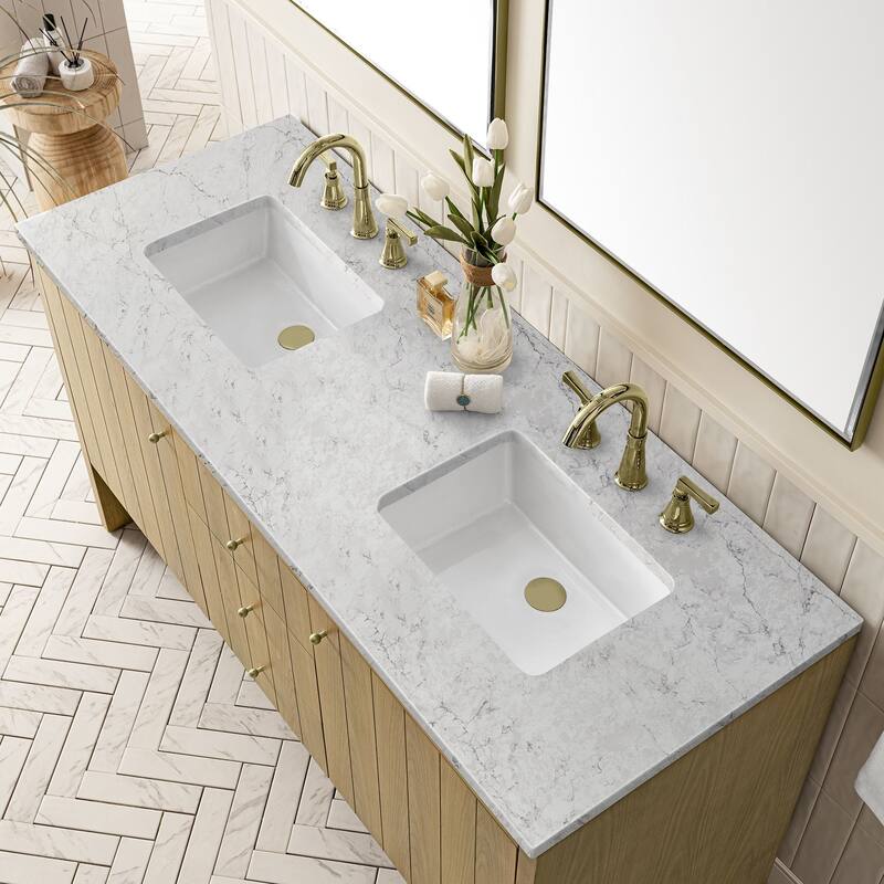 James Martin Vanities 435-V60D-FEJP Hudson 60" Free Standing Double