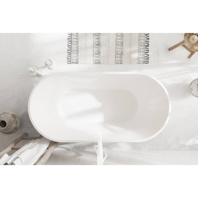 Melisande Bathtub in Glossy White