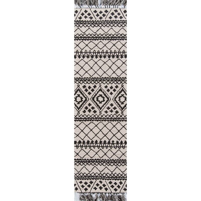 Momeni Tahoe Southwestern Hand-tufted Wool Area Rug - 2'3" x 8' Runner - Rectangle