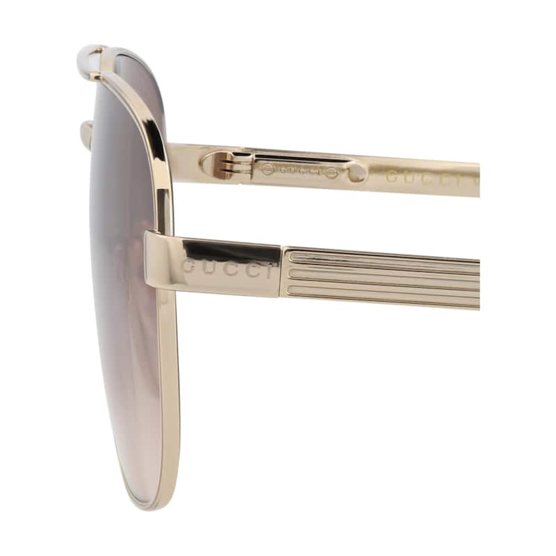 Gucci Aviator-Frame Metal Sunglasses