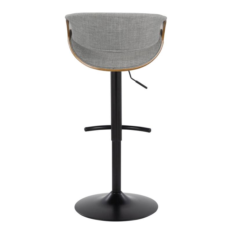 Carson Carrington Sauda Adjustable Bar Stool with Rounded T Footrest (Set of 2)