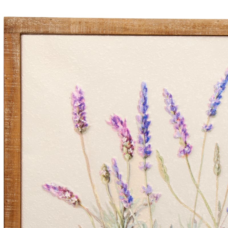 Wood And Metal Painted Lavender Frame 26 x 15.75"T - 15.75