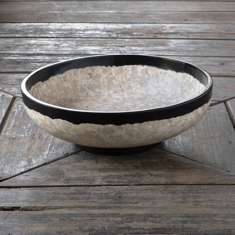 Uttermost Rastia Neutral Terrazzo Bowl
