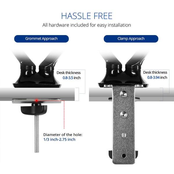 Shop Fleximounts M6h Heavy Duty Dual Lcd Arm Desk Monitor Mount