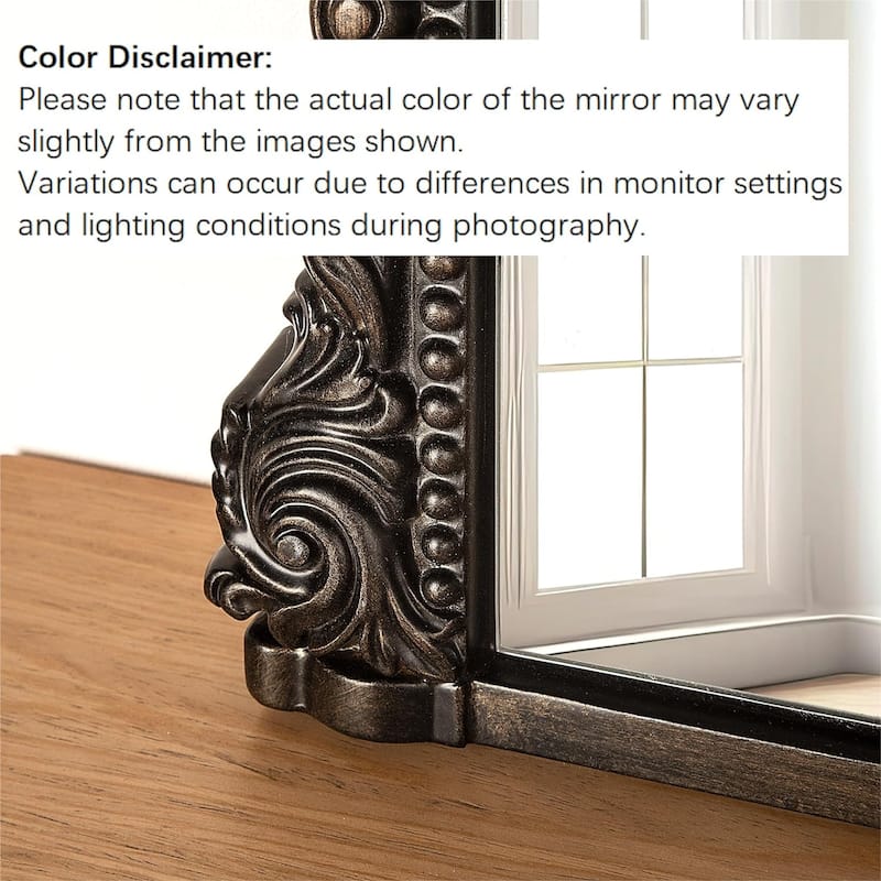 Arch Wall Mirror Baroque Accent Mirrors - 36"×23"