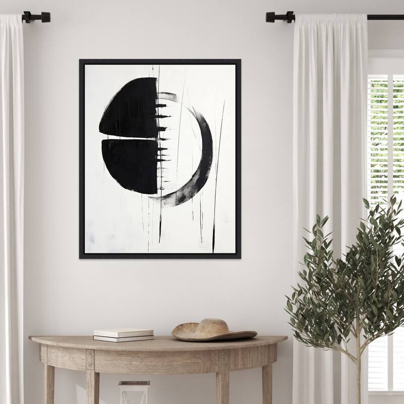 Graphite Garden by Irena Orlov Framed Canvas Wall Art Print