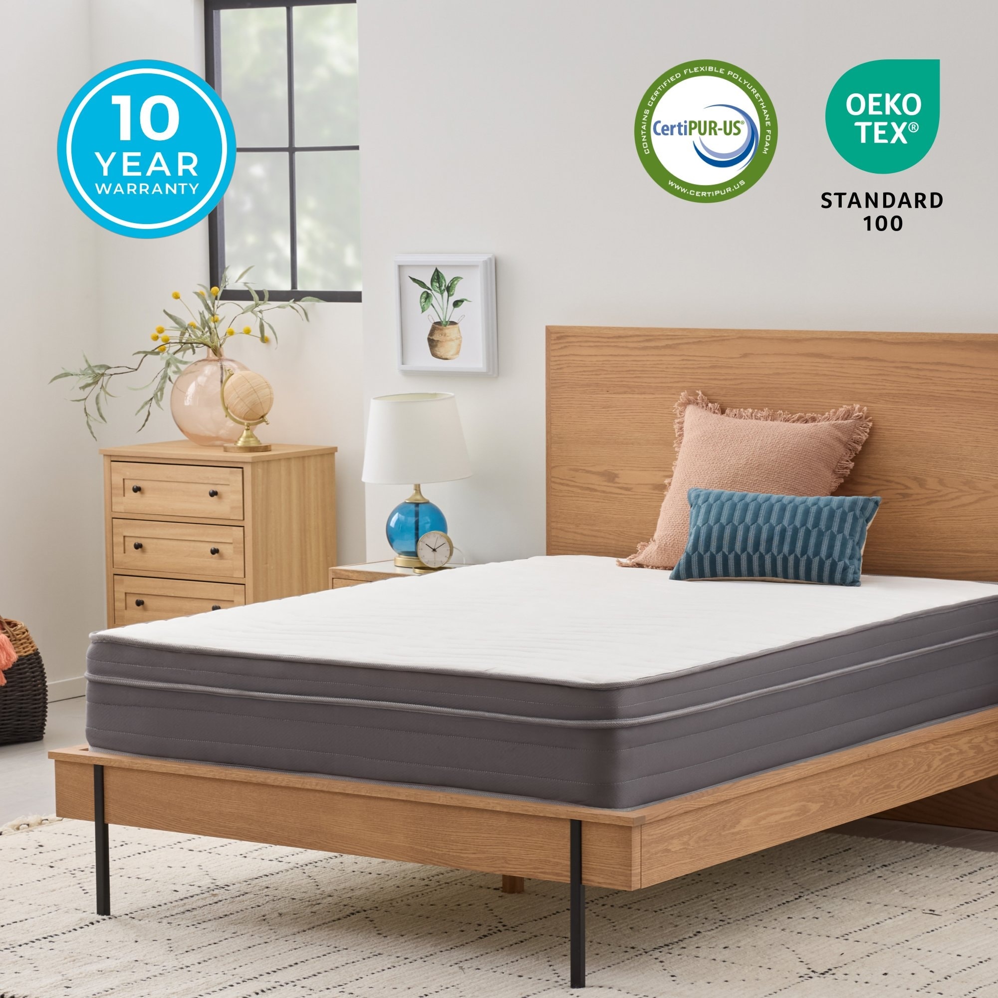 Linenspa 12 inch deals memory hybrid plush
