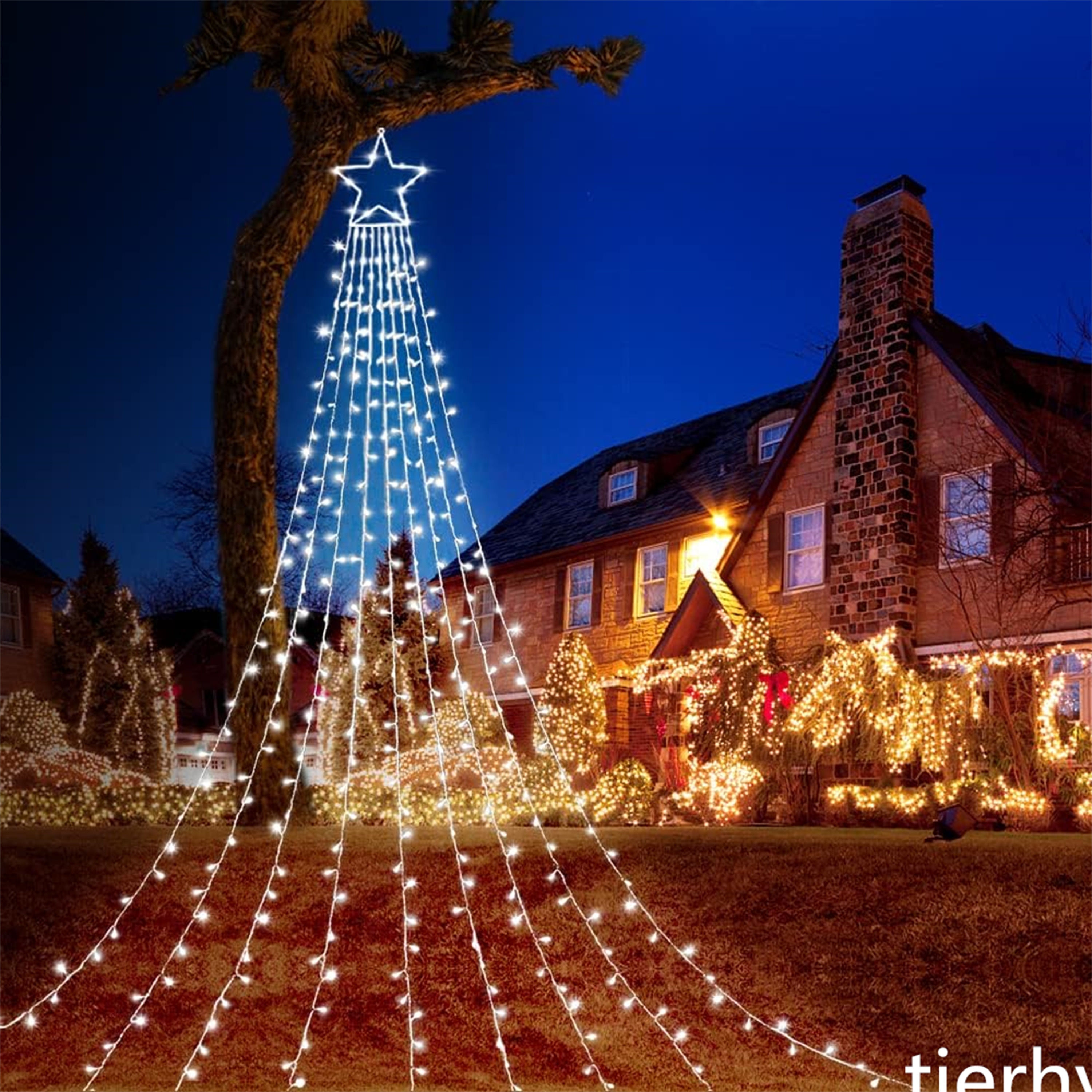 Outdoor Christmas Star Lights 1.2 12 144inch On Sale Bed Bath Beyond 41698898