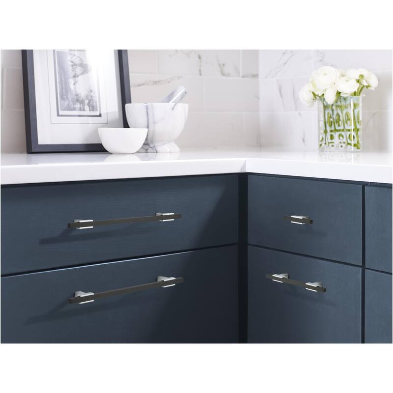 Amerock Urbanite 7-9/16 Inch Center to Center Bar Cabinet Pull