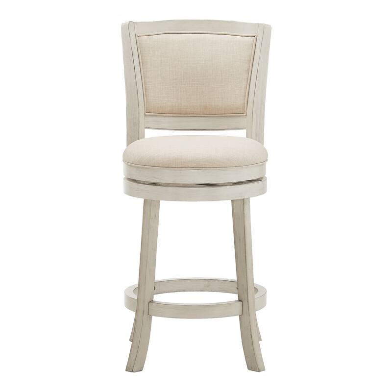Menas Upholstered Back Swivel Stool by iNSPIRE Q Classic